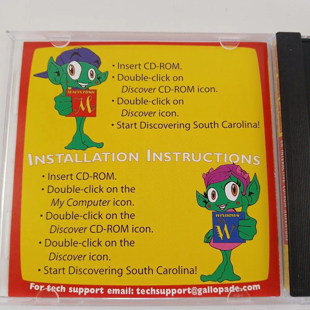 Let's Discover South Carolina Interactive Cd-rom Ages 7-14 Homeschool Elementary